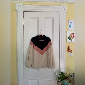 cozy half-zip sweater